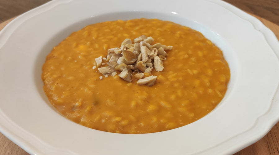 Risotto Zucca Affumicata e Castagne