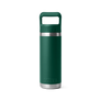 YETI Borraccia 18 oz - 532 ml Straw Cup Black Forest Green