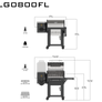 Louisiana Grills Legacy 800 Founder Series - Barbecue a Pellet