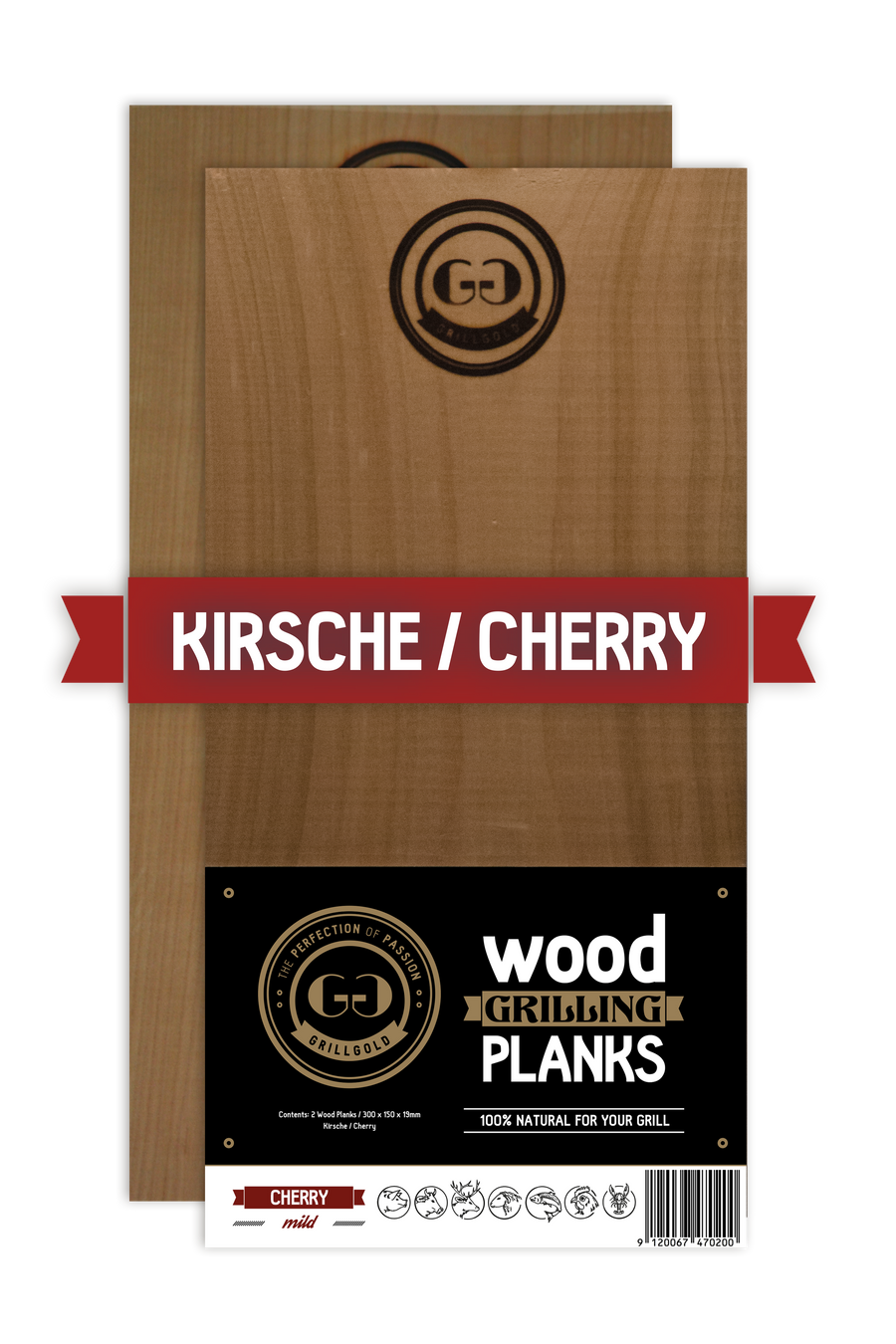Wood Grilling Planks Ciliegio