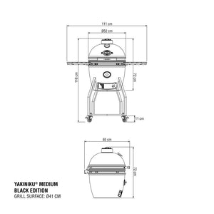 Yakiniku Medium Black Edition - Barbecue a Carbone
