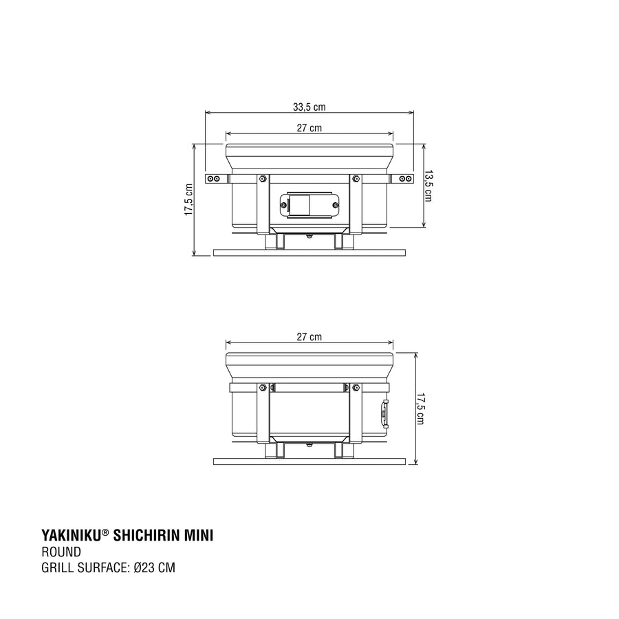 Yakiniku Shichirin  Rotondo Mini- Barbecue a Carbone