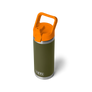 YETI Borraccia 18 oz - Colour Straw Bottle Olive/King Crab Orange