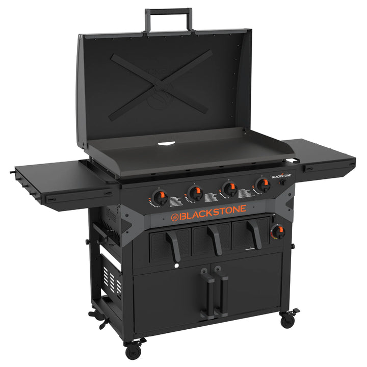 Blackstone Original 36'' Piastra 4 fuochi a gas con friggitrici ad aria