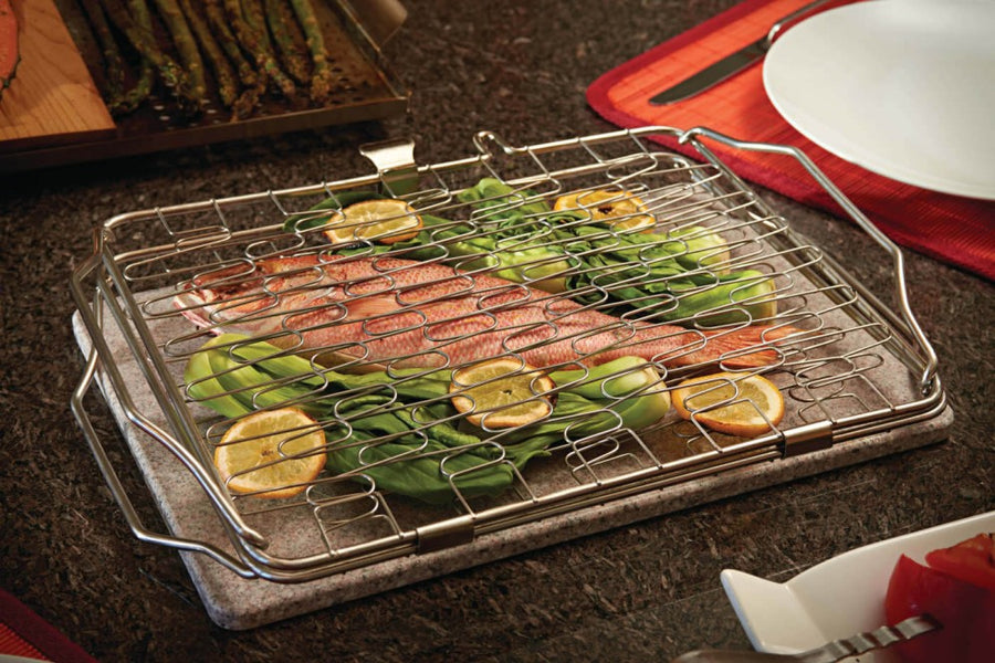 Griglia per Barbecue per Pesce Acciaio inossidabile [14 x 58 cm Griglia per Barbecue per Pesce Acciaio inossidabile [14 x 58 cm