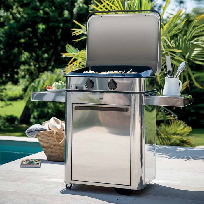 Combo ENOSIGN 65 Inox - Plancha Gas con carrello
