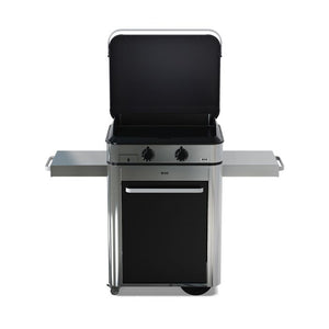 Combo ENOSIGN 65 Nero e Inox - Plancha Gas con carrello