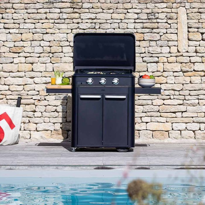 Combo ENOSIGN 80 Blue Navy - Plancha Gas con carrello