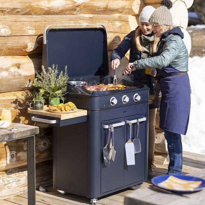 Combo ENOSIGN 80 Blue Navy - Plancha Gas con carrello