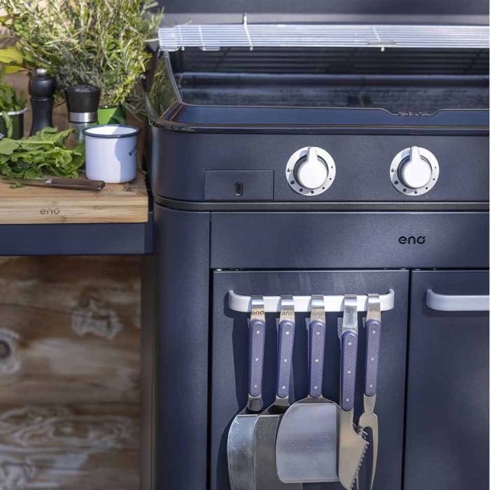 Combo ENOSIGN 80 Blue Navy - Plancha Gas con carrello