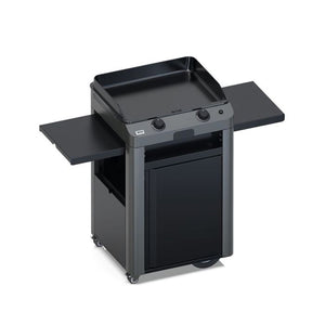 Combo FUSION 60 Grigio Scuro - Plancha Gas con carrello