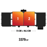 Blackstone Omnivore 28" Plancha 2 fuochi a gas con cappa