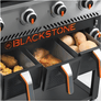 Blackstone Original 36'' Piastra 4 fuochi a gas con friggitrici ad aria