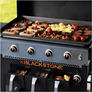 Blackstone Original 36'' Piastra 4 fuochi a gas con friggitrici ad aria