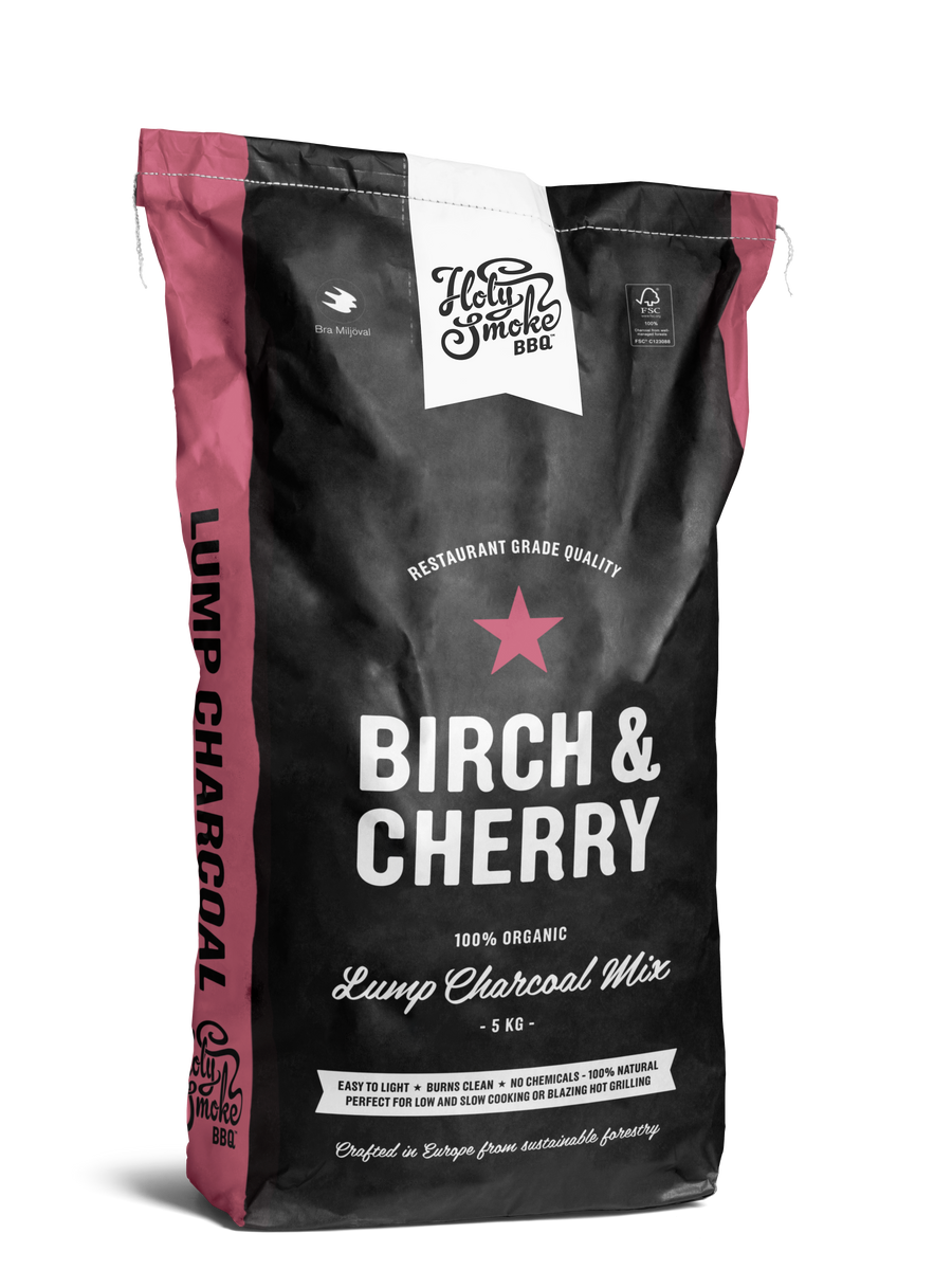 Holy Smoke BBQ - Birch & Cherry Lump Charcoal 5 kg