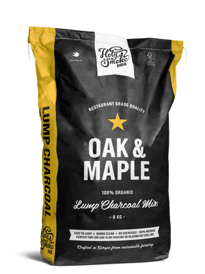 Holy Smoke BBQ - Oak & Maple Lump Charcoal 8 kg