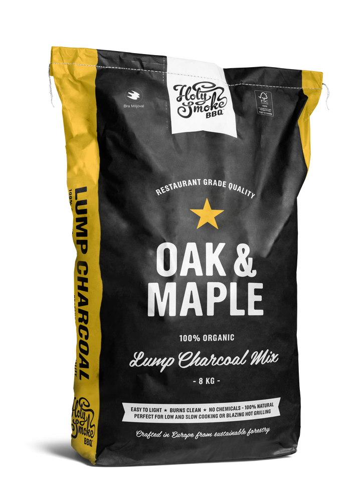 Holy Smoke BBQ - Oak & Maple Lump Charcoal 8 kg