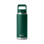 YETI Borraccia 26 oz - 769 ml Straw Cup Black Forest Green