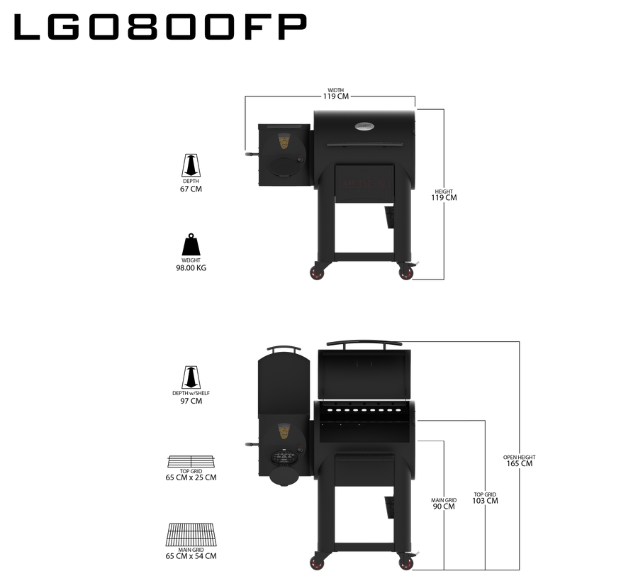 Louisiana Grills Premier 800 Founder Series - Barbecue a Pellet